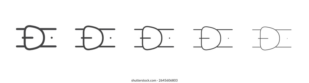Belt icon outline ilustration vector symbol