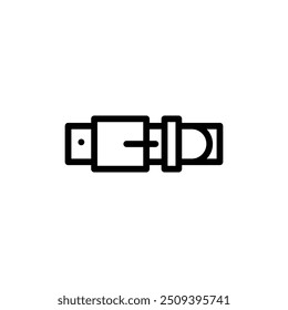 belt icon. Outline style design isolated on white background