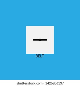 belt icon sign signifier vector