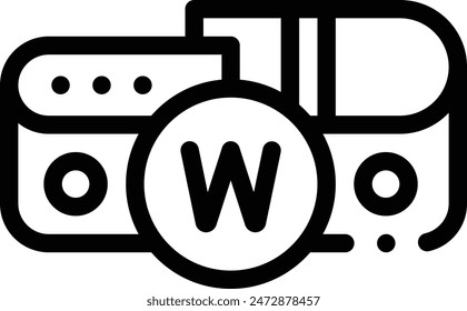 belt icon. Thin Linear Style Design Isolated On White Background