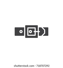 Belt icon vector, filled flat sign, solid pictogram isolated on white. Symbol, logo illustration.