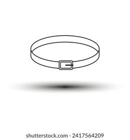 Belt icon. Vector illustration. EPS 10.