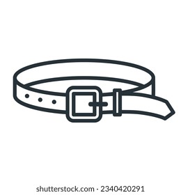 Belt icon vector on trendy style for design and print