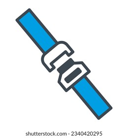 Vector de icono de correa en estilo de moda para diseño e impresión