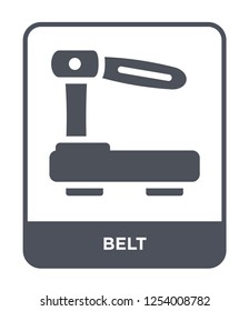 belt icon vector on white background, belt trendy filled icons from Gym equipment collection, belt simple element illustration