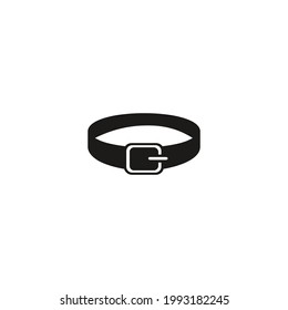 belt icon vector on a white background