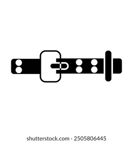 belt icon vector on white background