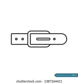 Belt Icon Vector Template Flat Design