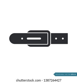 Belt Icon Vector Template Flat Design