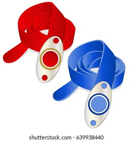 Belt illustration on white background