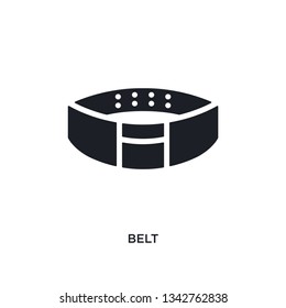 belt isolated icon. simple element illustration from gym equipment concept icons. belt editable logo sign symbol design on white background. can be use for web and mobile