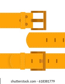 Belt isolated on white background. Vector illustration.