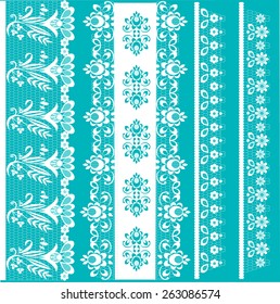 belt with lace edging