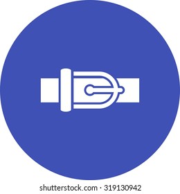 Belt, leather, buckle icon vector image. Can also be used for clothes and fashion. Suitable for web apps, mobile apps and print media.
