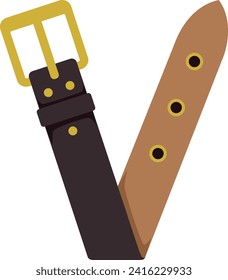 Belt Letter Alphabet Vector Element V