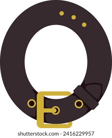 Belt Letter Alphabet Vector Element