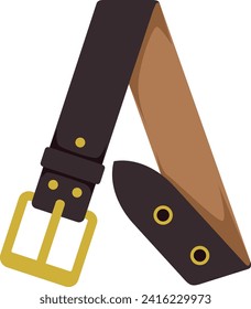 Belt Letter Alphabet Vector Element