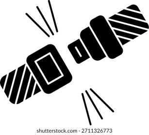 Diseño de icono de Vector de línea de cinturón