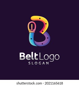 Belt logo with letter B concept