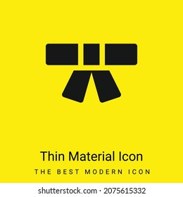 Belt minimal bright yellow material icon