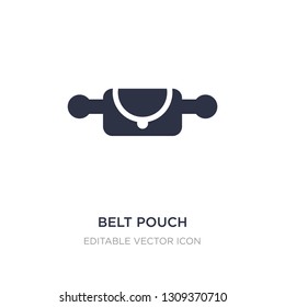 belt pouch icon on white background. Simple element illustration from Fashion concept. belt pouch icon symbol design.