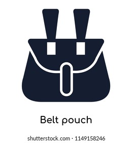 Belt pouch icon vector isolated on white background for your web and mobile app design, Belt pouch logo concept