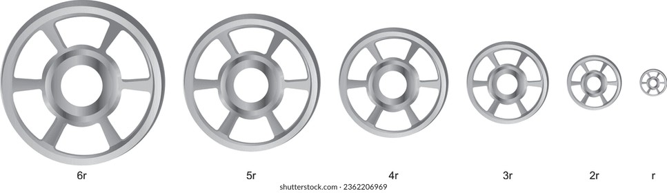 Belt Pulleys of Different Sizes - Simple Machines