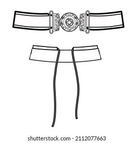 BELT SET  ILLUSTRATOR VECTOR ADOBE