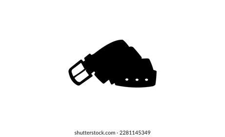 belt silhouette, high quality vector