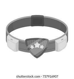 Belt, single icon in monochrome style.Belt, vector symbol stock illustration web.