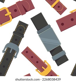 Belt vector cartoon seamless pattern background for wallpaper, wrapping, packing, and backdrop.