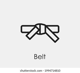 Belt vector icon. Editable stroke. Symbol in Line Art Style for Design, Presentation, Website or Apps Elements, Logo. Pixel vector graphics - Vector