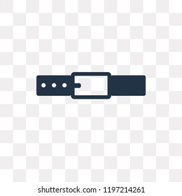 Belt vector icon isolated on transparent background, Belt transparency concept can be used web and mobile