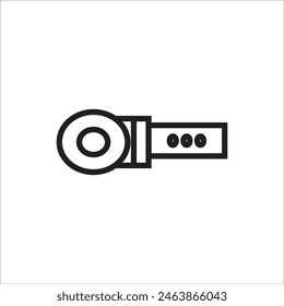 belt vector icon line template