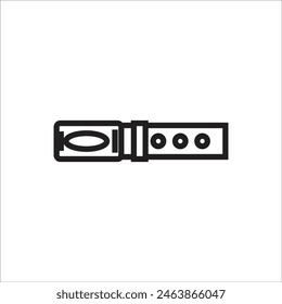 belt vector icon line template