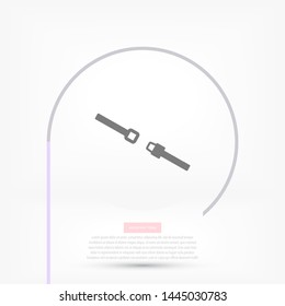 Belt Vector icon . Lorem Ipsum Illustration design