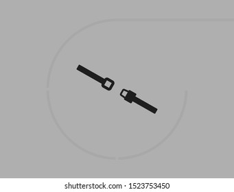Belt Vector icon . Lorem Ipsum Illustration design