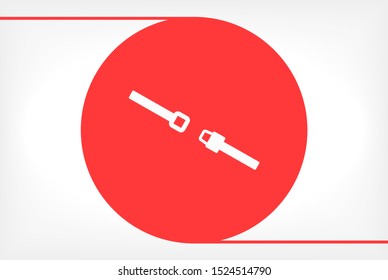 Belt Vector icon . Lorem Ipsum Illustration design