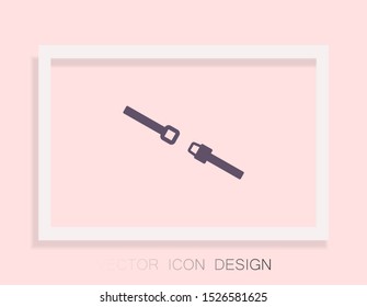 Belt Vector icon . Lorem Ipsum Illustration design