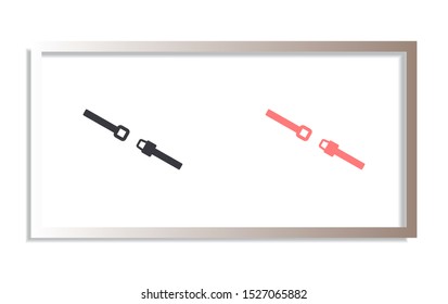 Belt Vector icon . Lorem Ipsum Illustration design