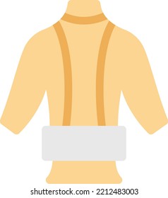 ilustración del vector de correa en un fondo transparente. Símbolos de calidad superior. Iconos vectoriales de color de línea para el concepto y el diseño gráfico. 
