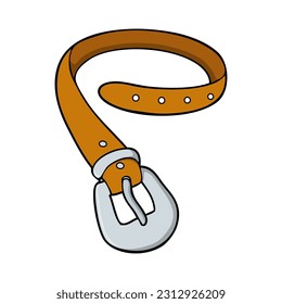 belt vector illustration,isolated on white background,top view