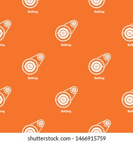 Belting drive pattern vector orange for any web design best