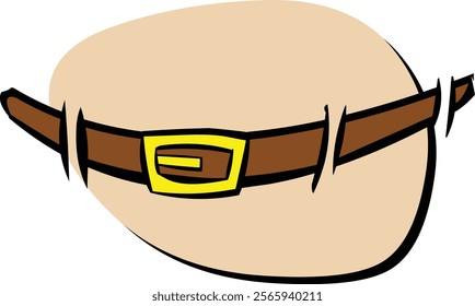 Belts with buckles Isolated over white Vector illustration