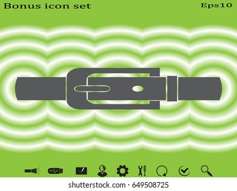 Belts for clothing, icon, vector illustration eps10
