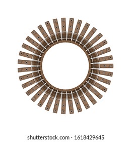 belts. round frame of clothing items