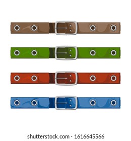 belts set. clothing accessory for women and men. fashion and look