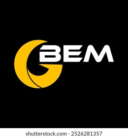 BEM-Logo-Design für Ihre Marke oder Ihr Unternehmen. Firmenlogo, Rand, Initial, Finanzlogo, Luxus, Technik, Marketing