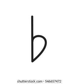 bemol icon illustration isolated vector sign symbol