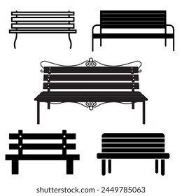 Bench  5 icon and vector design five vector 